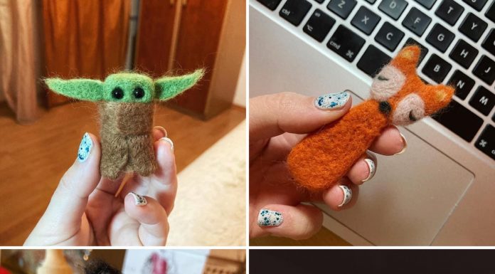 Needle felting (împăslirea lânii cu acul) aka noul meu hobby