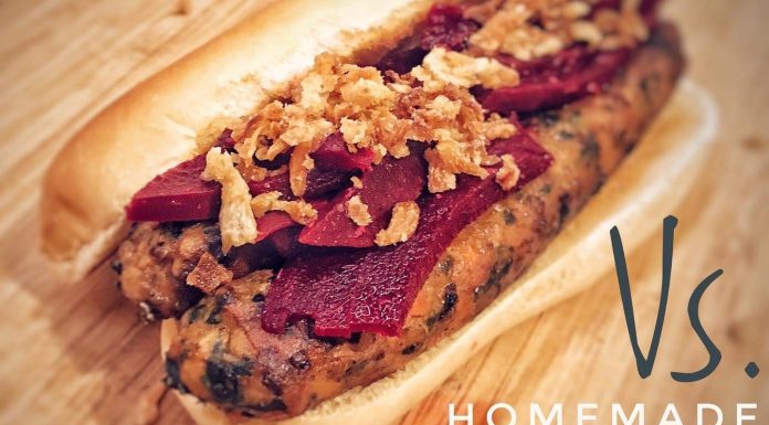 Hot dog vegetarian ca la IKEA, preparat acasă